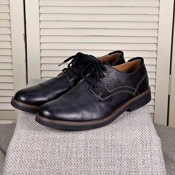 Dockers Parkway Black Leather Lace Up Round Toe Men\'s Dress Shoes Size 10.5 M main image 6